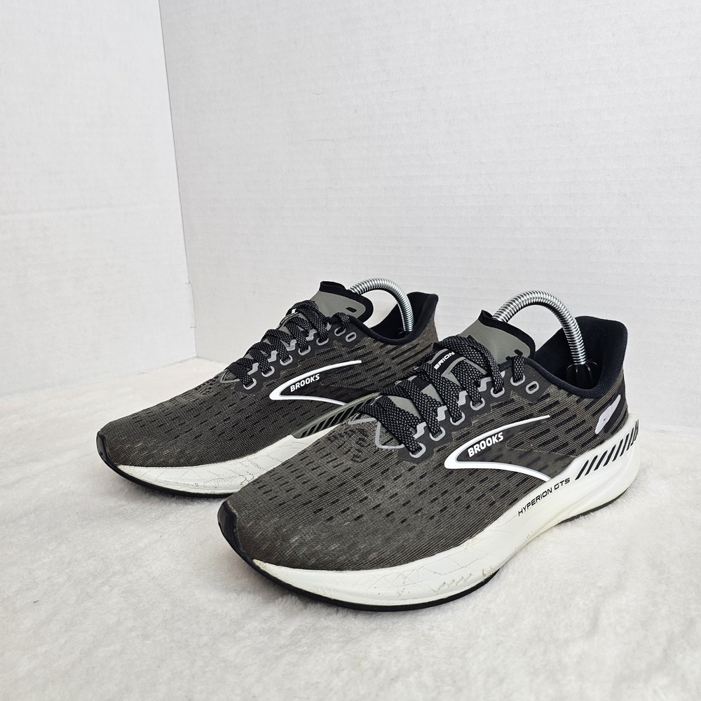Women's Brooks Hyperion GTS, Gunmetal/Black/White,Size 9 B Medium US
